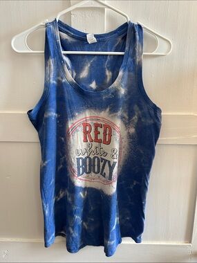 Red White & Boozy Tank Medium
